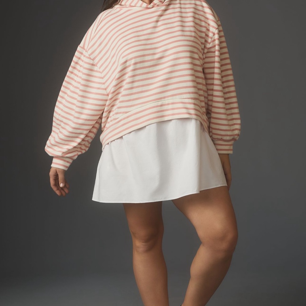 Anthro Pilcro Hooded Sweatshirt Twofer
Mini Dress